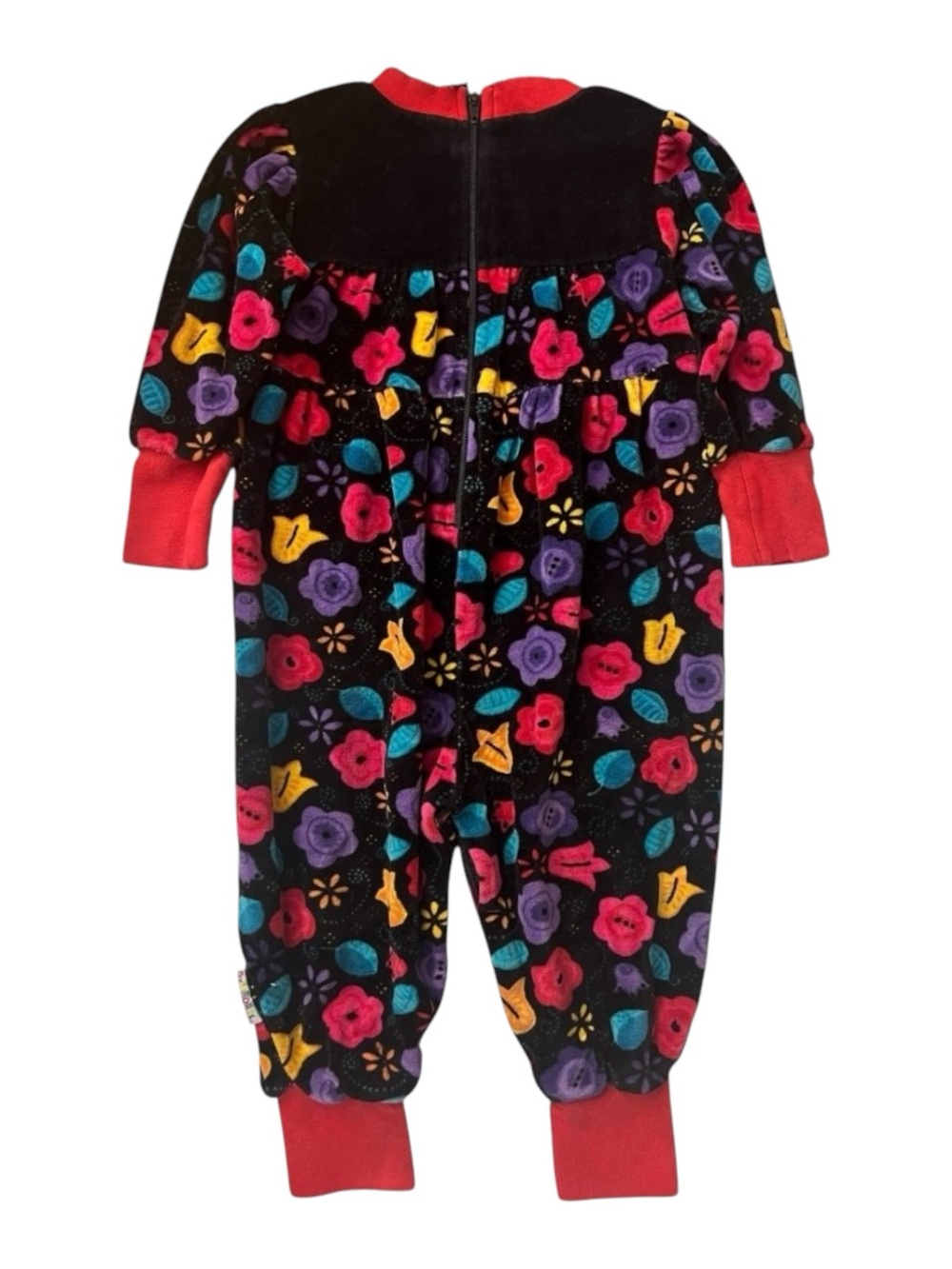 Vintage 90s Colorful Winter Baby Romper